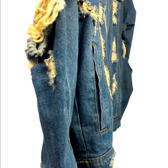 Signature8 Ripped/Distressed Denim Jacket - Picture 5 of 12